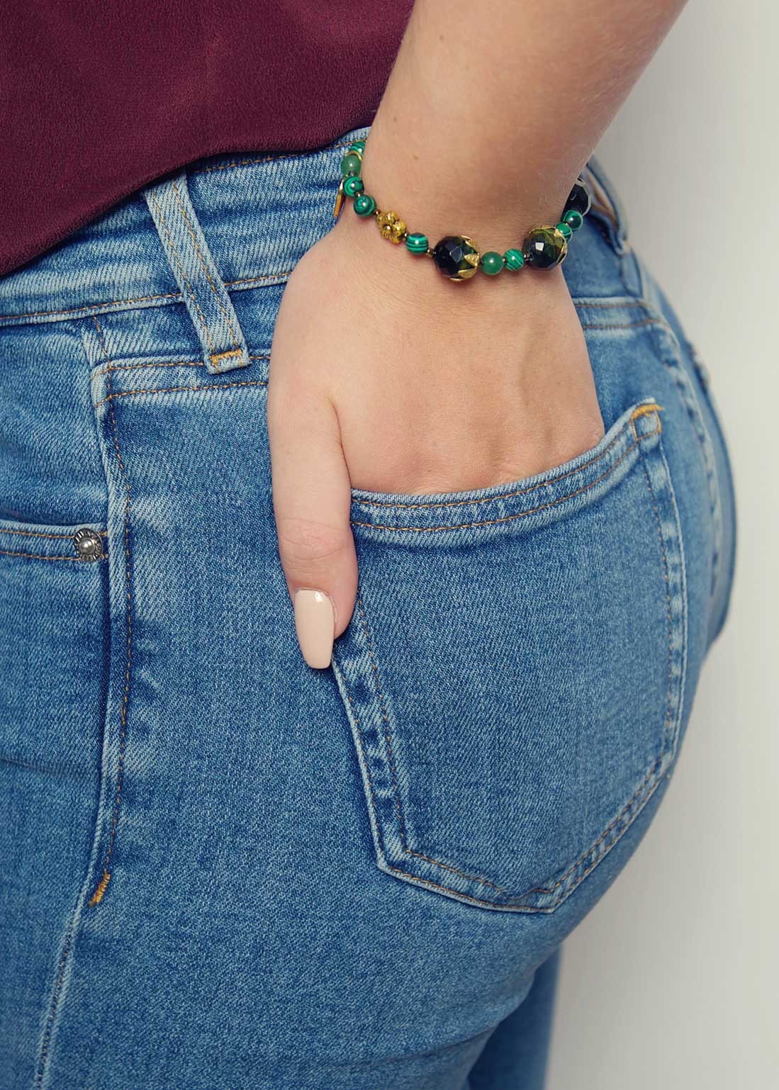 Malachite vintage bracelet