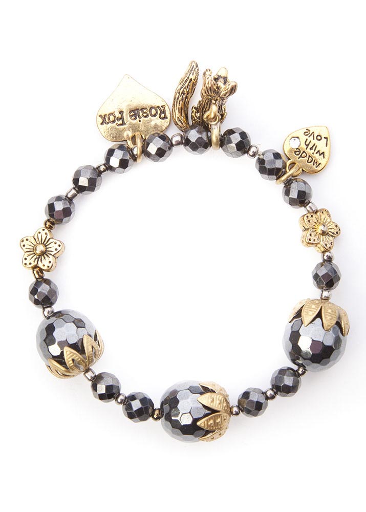 hematite vintage bracelet