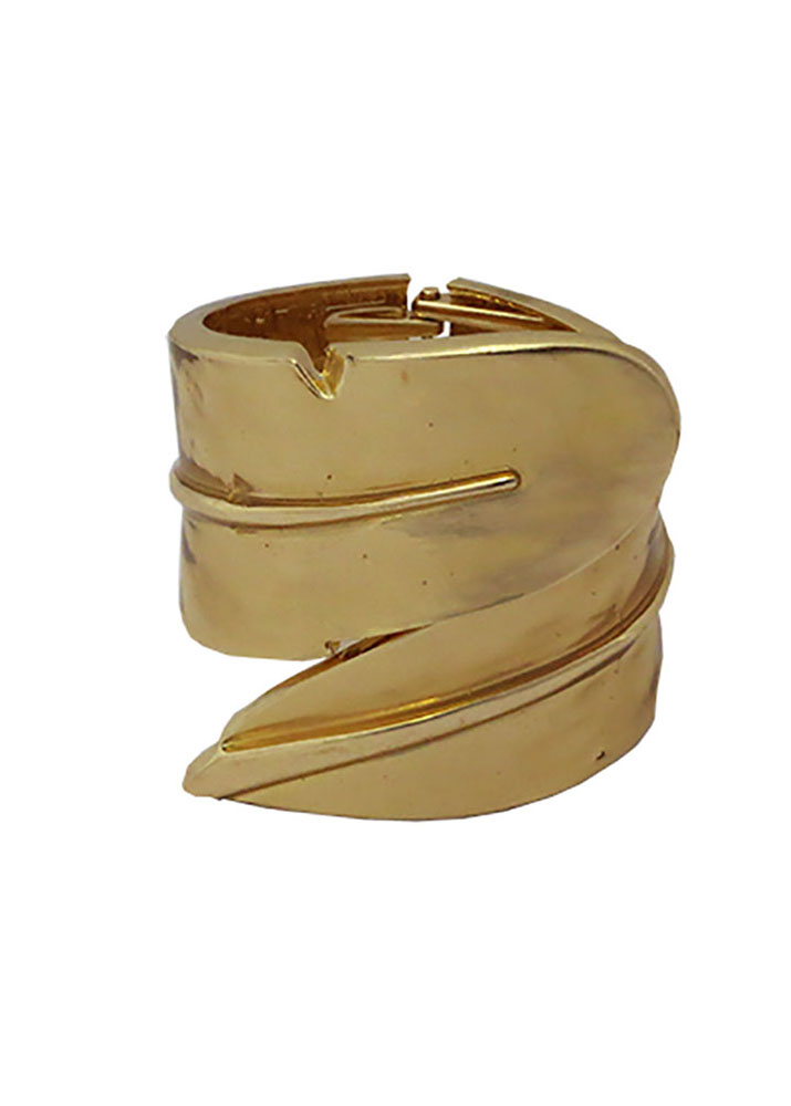 Statement Gold Leaf Cuff