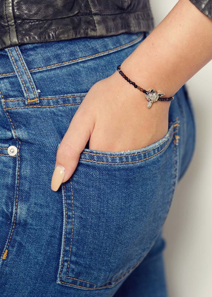 Cafe Noir Fox Agate Bracelet
