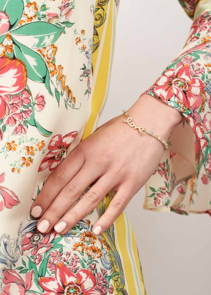 Amazonite Gemstone Love Bracelet