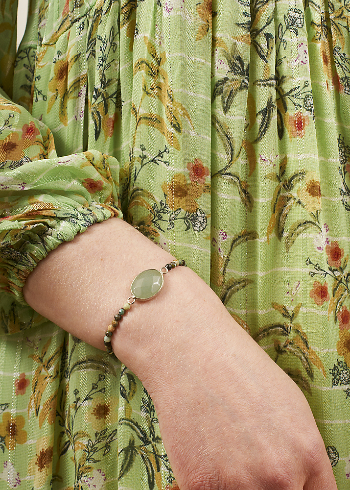 African Pine Gemstone Bracelet