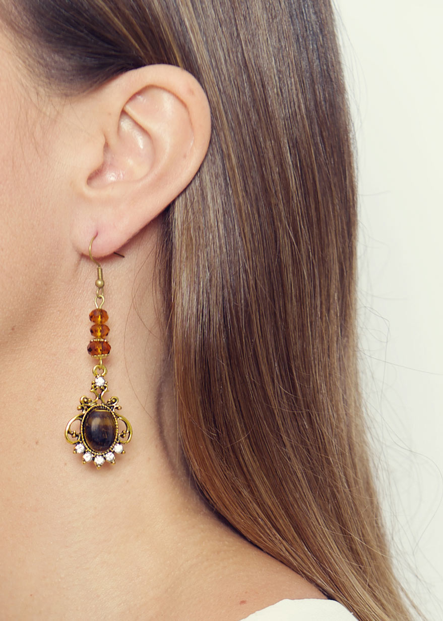 Vintage Amber Earrings
