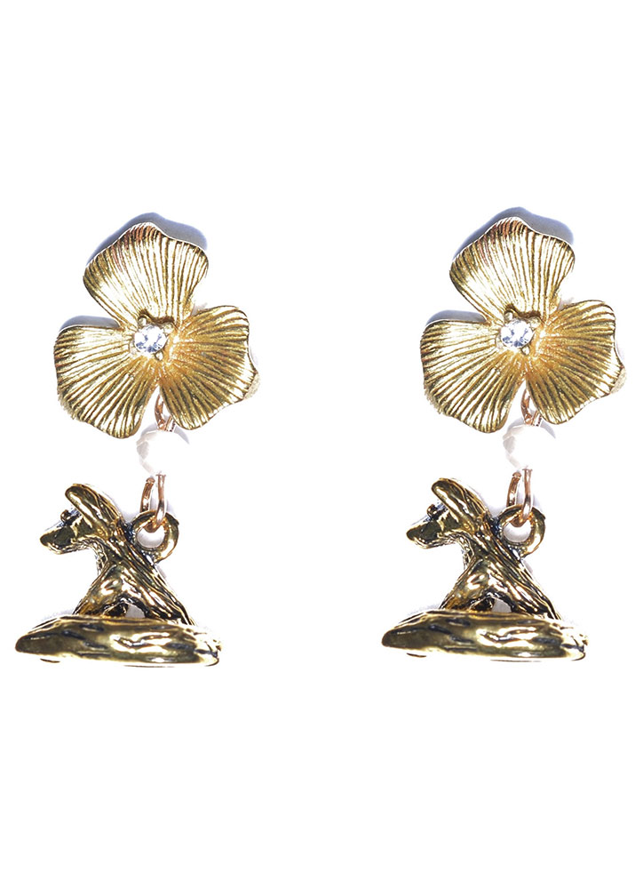 Fox Crystal Earrings