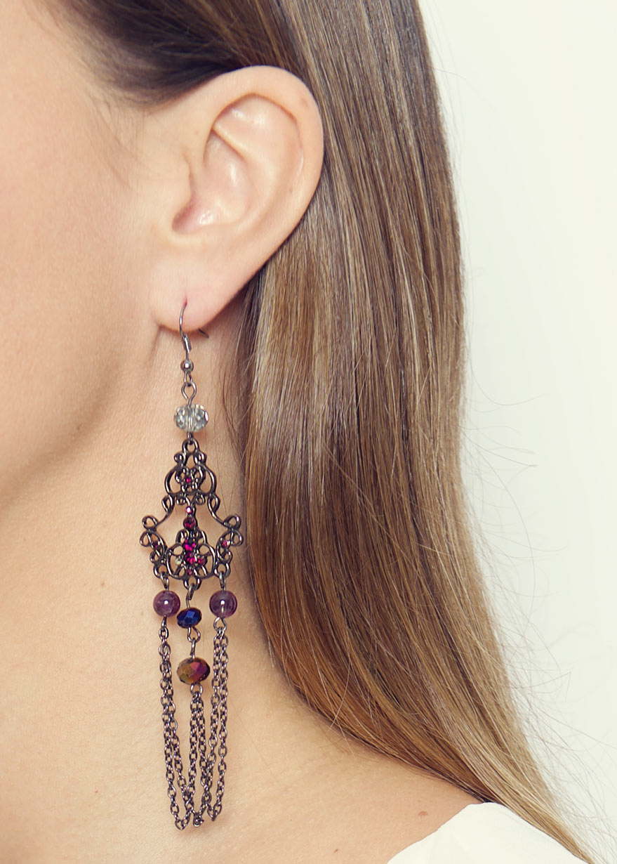 Vintage Amethyst Earrings