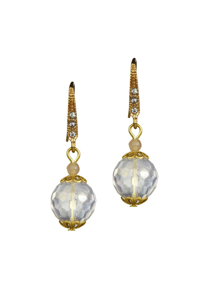 Crystal Sphere Earrings
