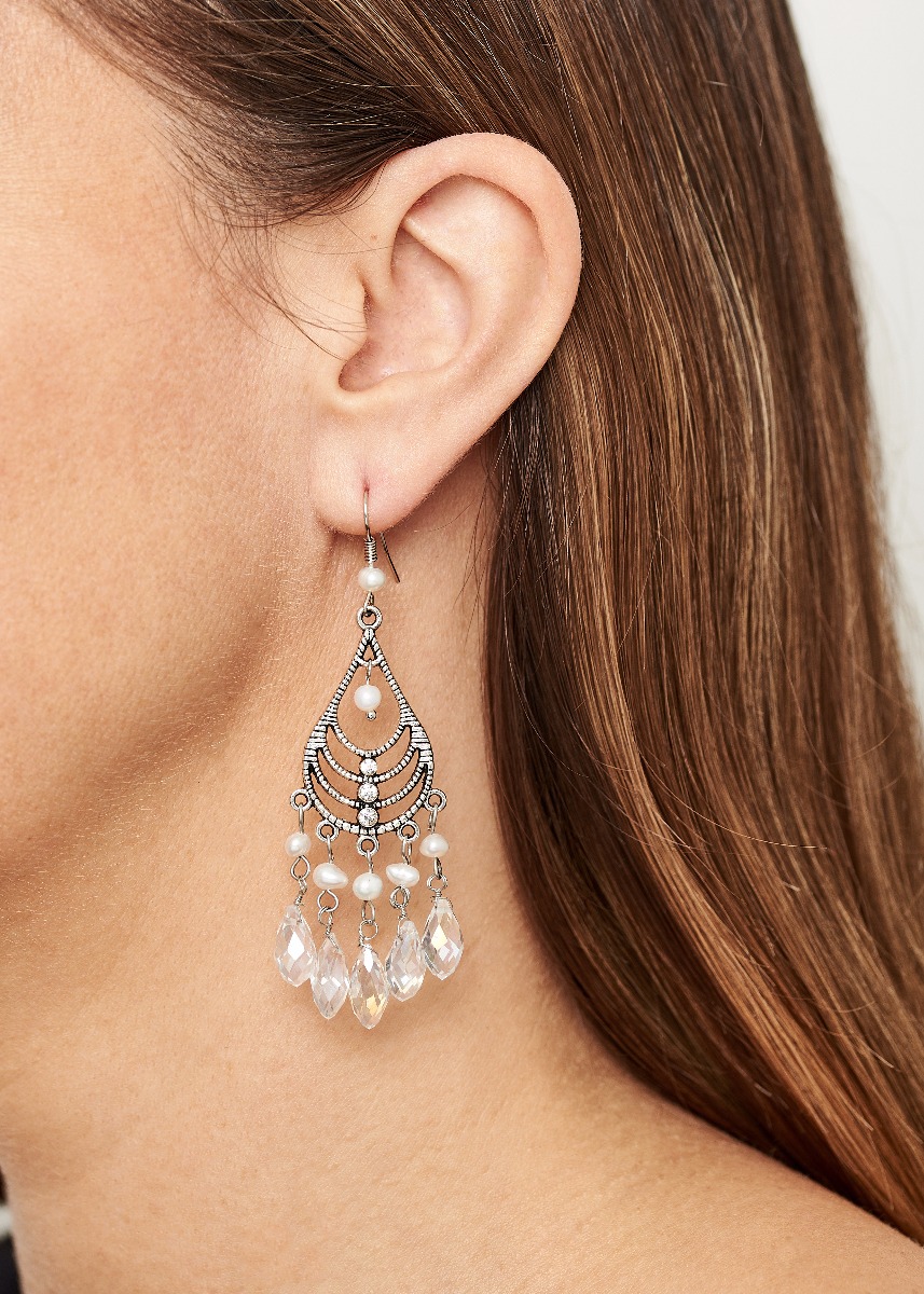 Freshwater Pearl Chandalier Earrings