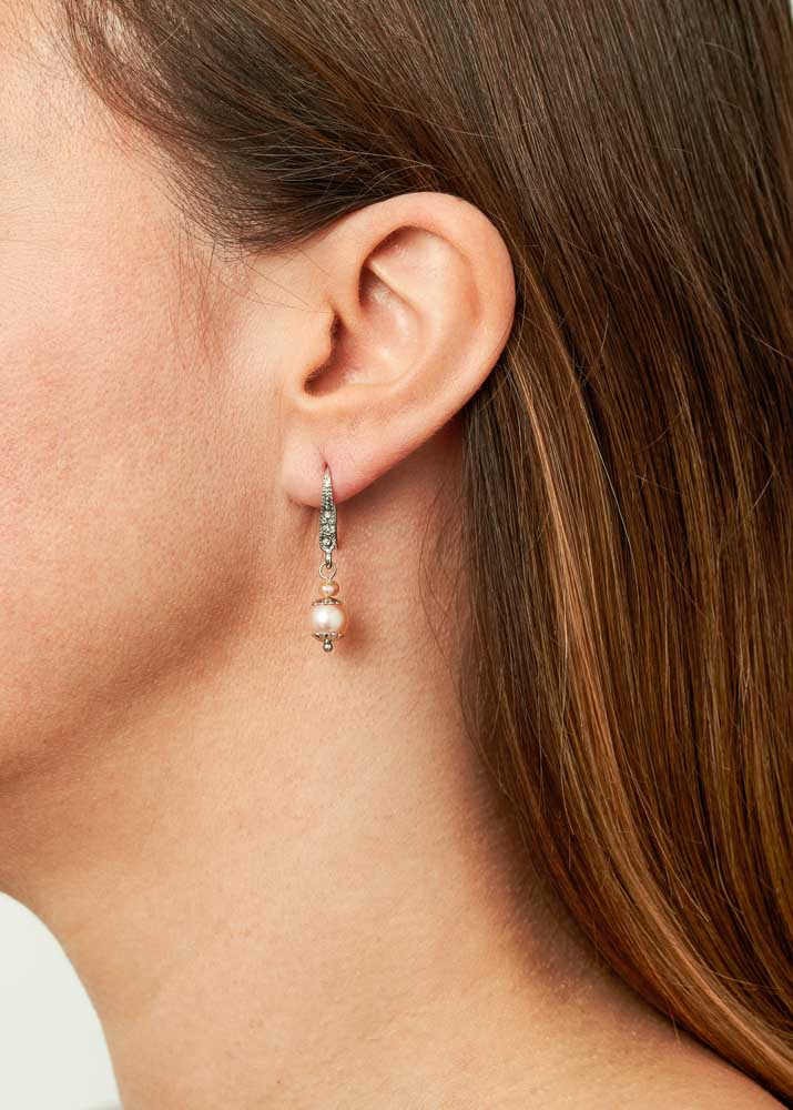 Pink Freshwater Pearl Earrings