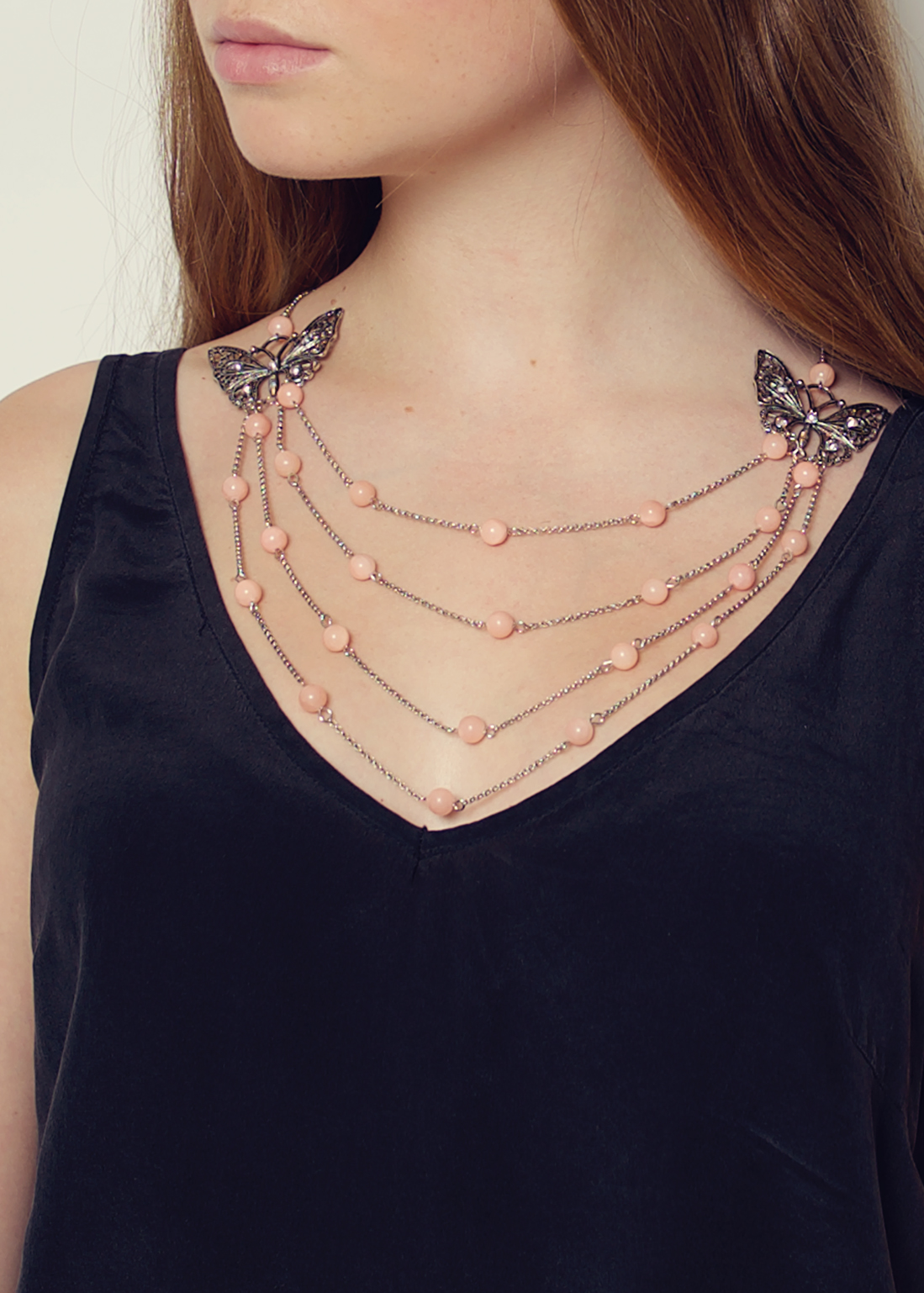 Peach Vintage Necklace