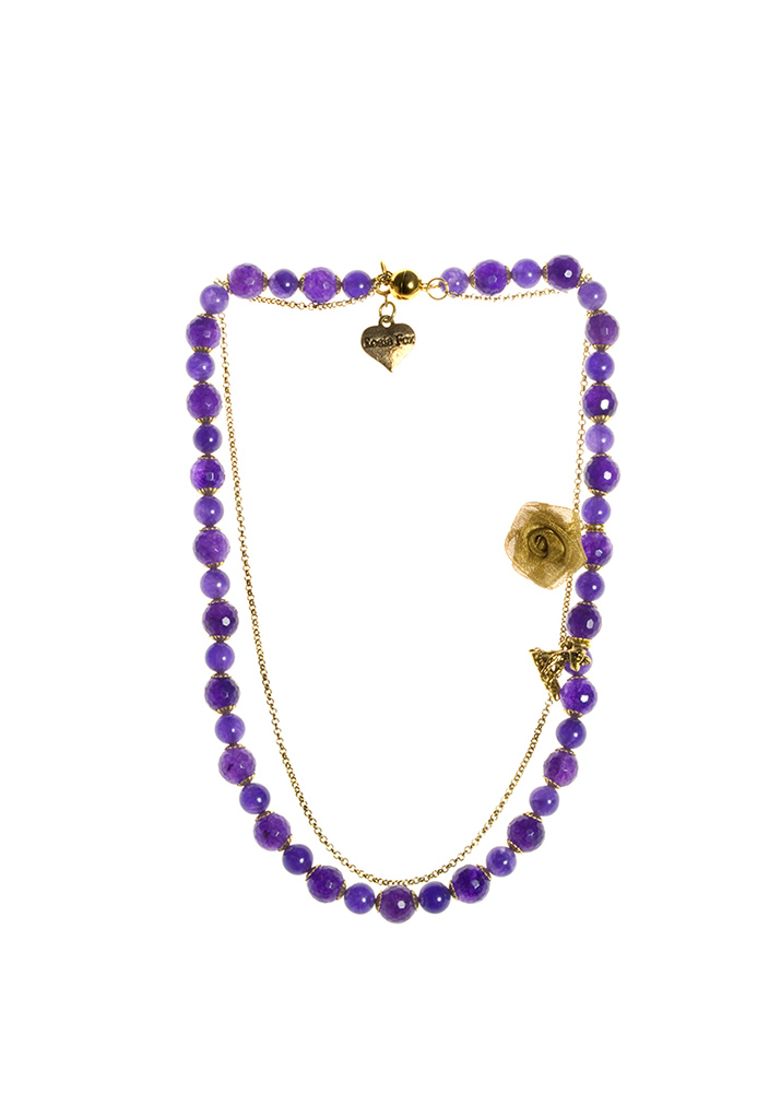 Purple Agate Necklace