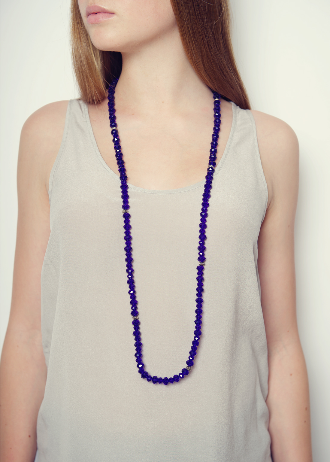 Cobalt Blue Long Necklace