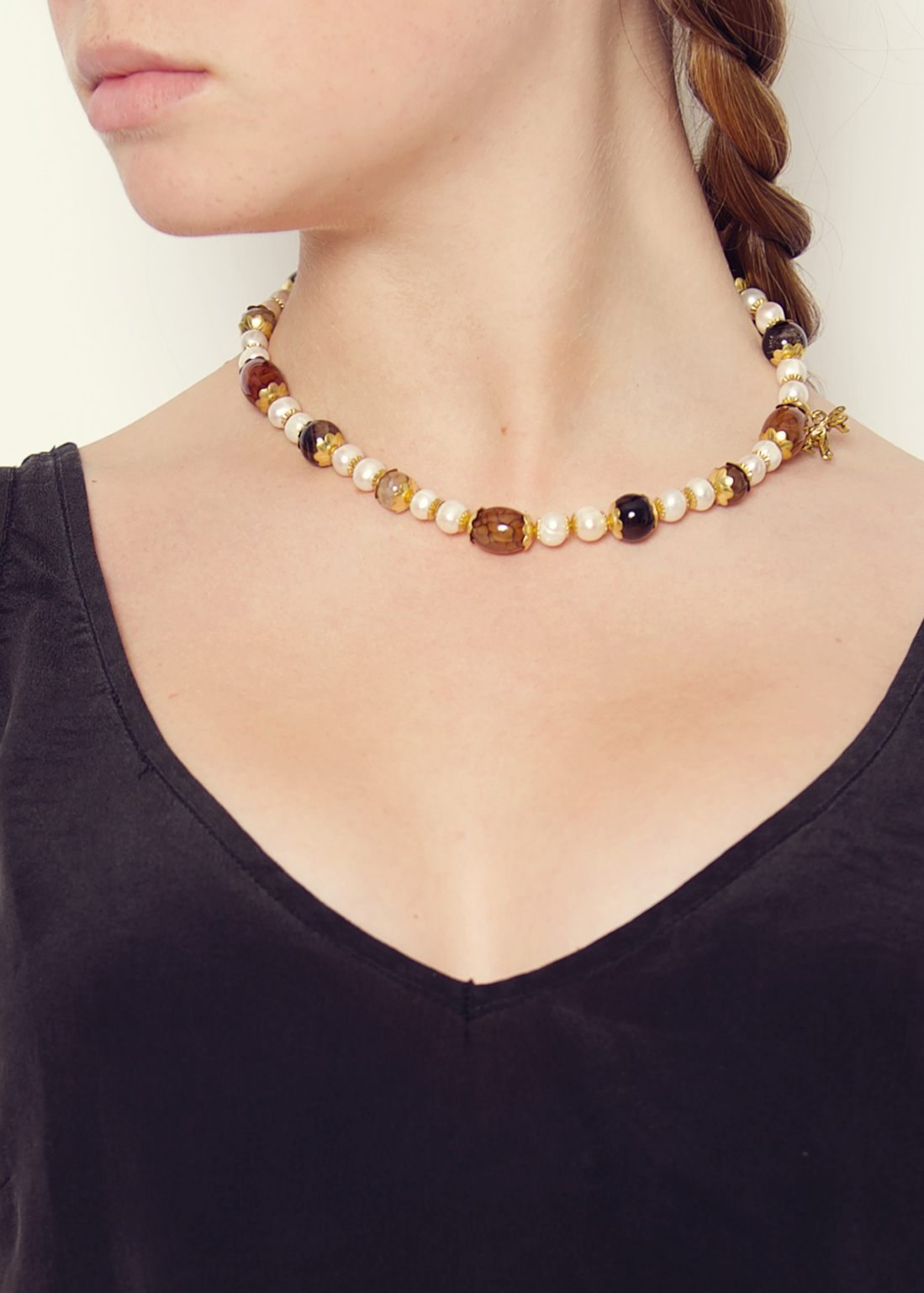 Sunset Pearl Necklace