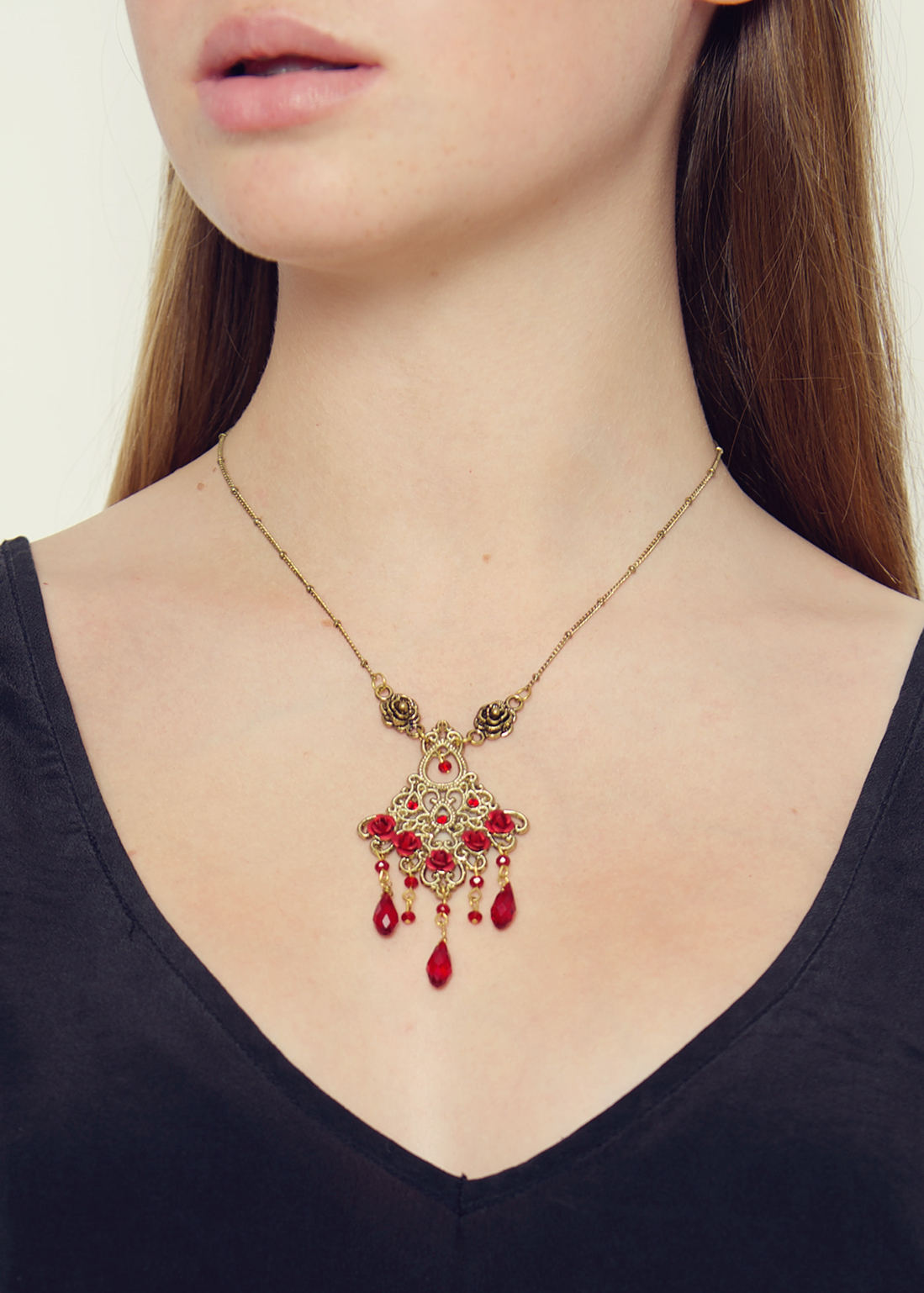 Ruby Victoriana Necklace