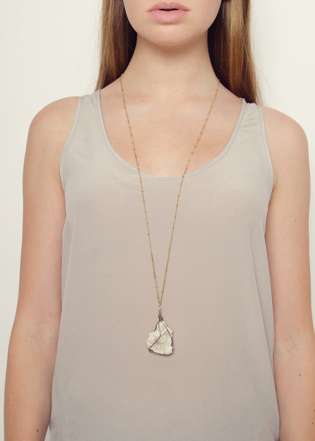 Quartz Rock Necklace
