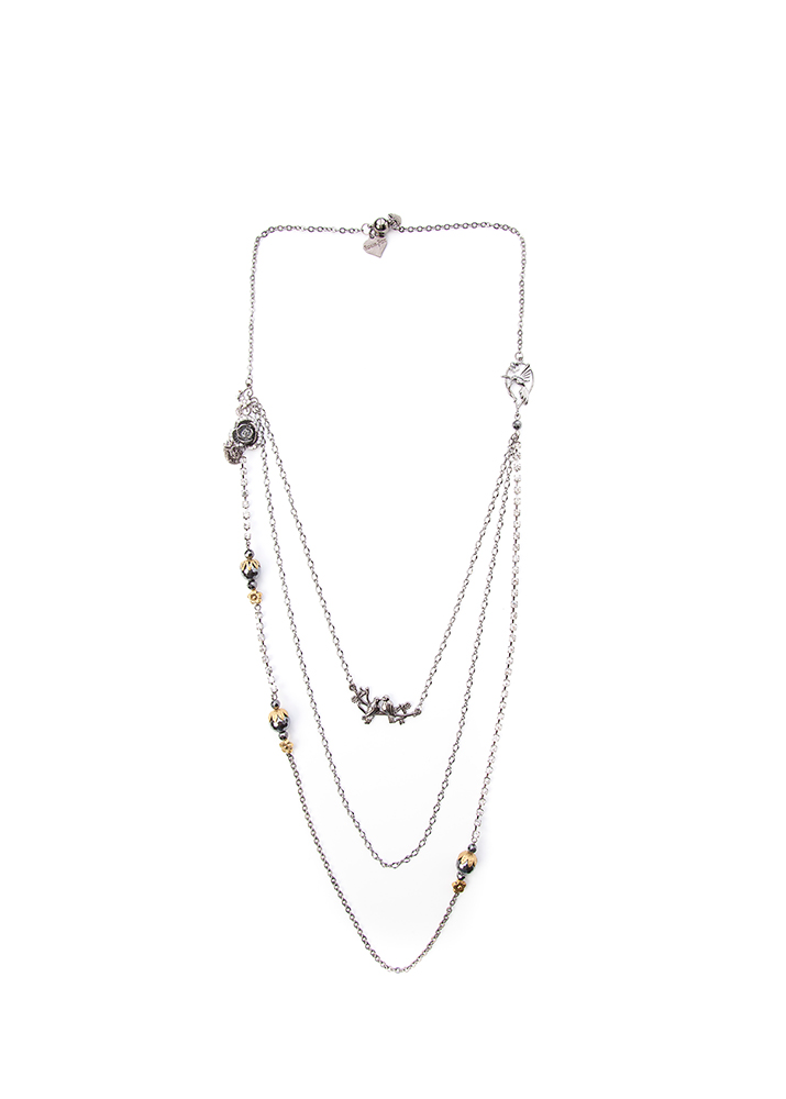 long pewter lovebirds necklace 