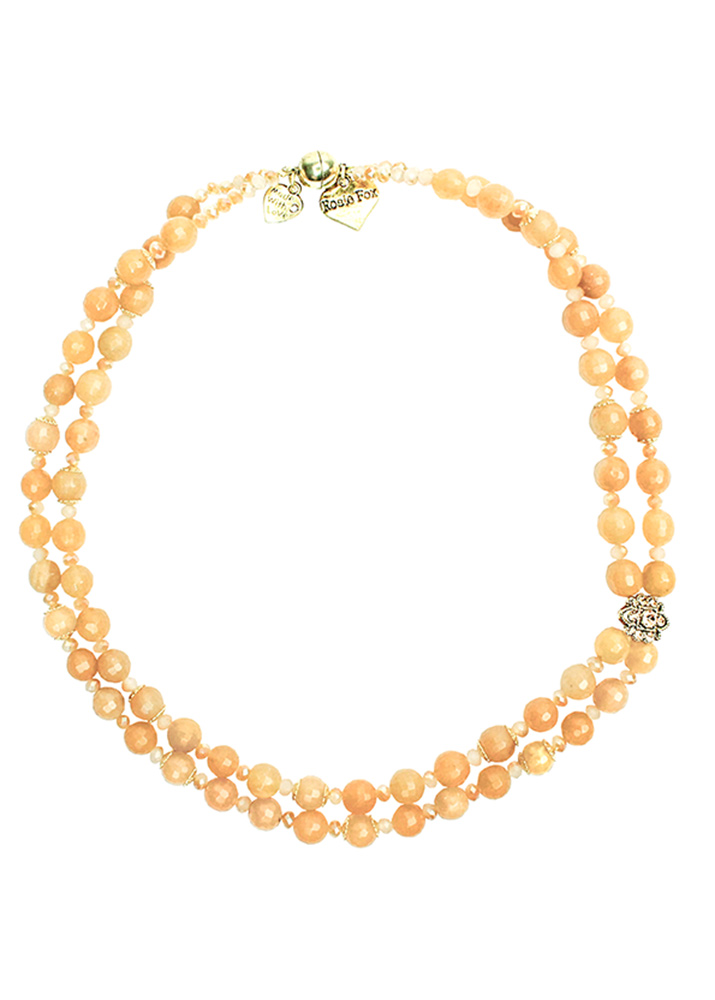 Crystal & Citrine Vintage Necklace