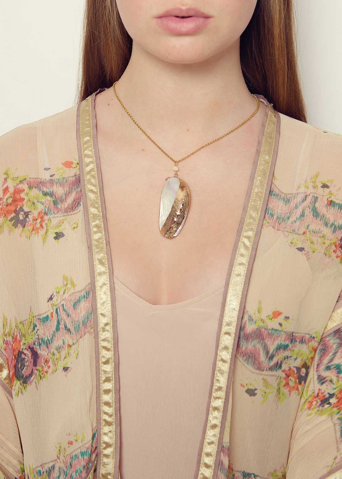 Iridescent Shell Necklace
