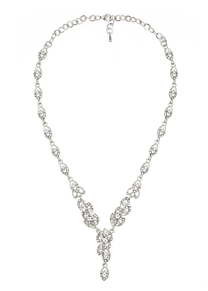 Crystal Leaf Necklace