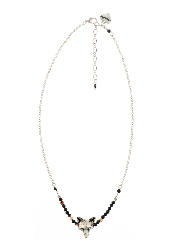 Cafe Noir Agate Fox Bar Necklaces