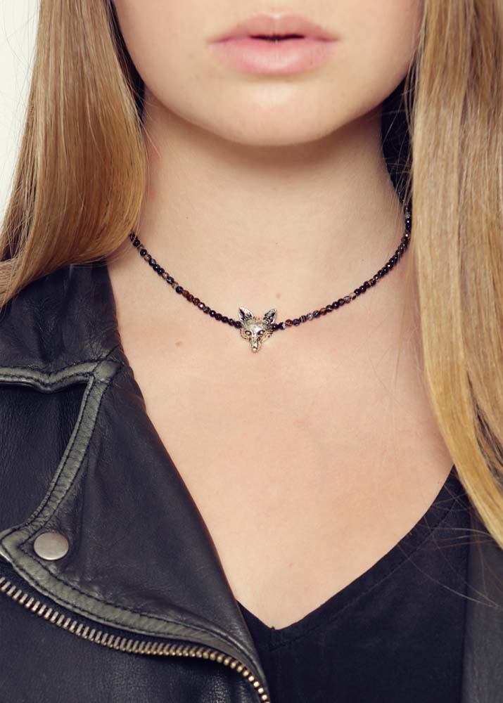 Cafe Noir Fox Agate Necklace