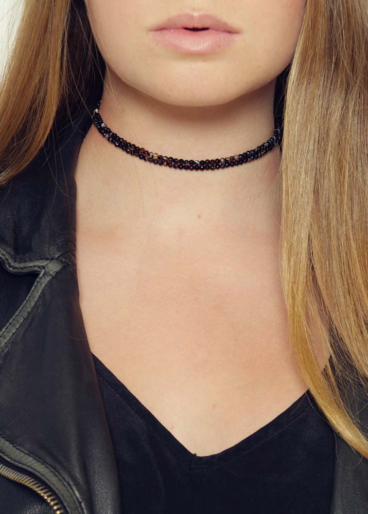 Cafe Noir Agate Choker