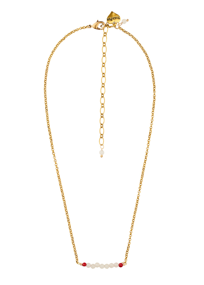 Ruby Rose Bar Necklace
