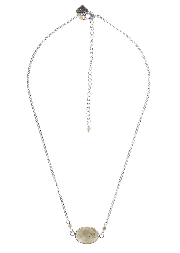 Labradorite Gemstone Chain Necklace