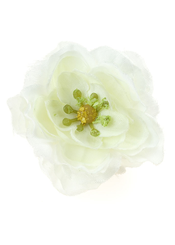 White Blossom Hair Clip & Corsage