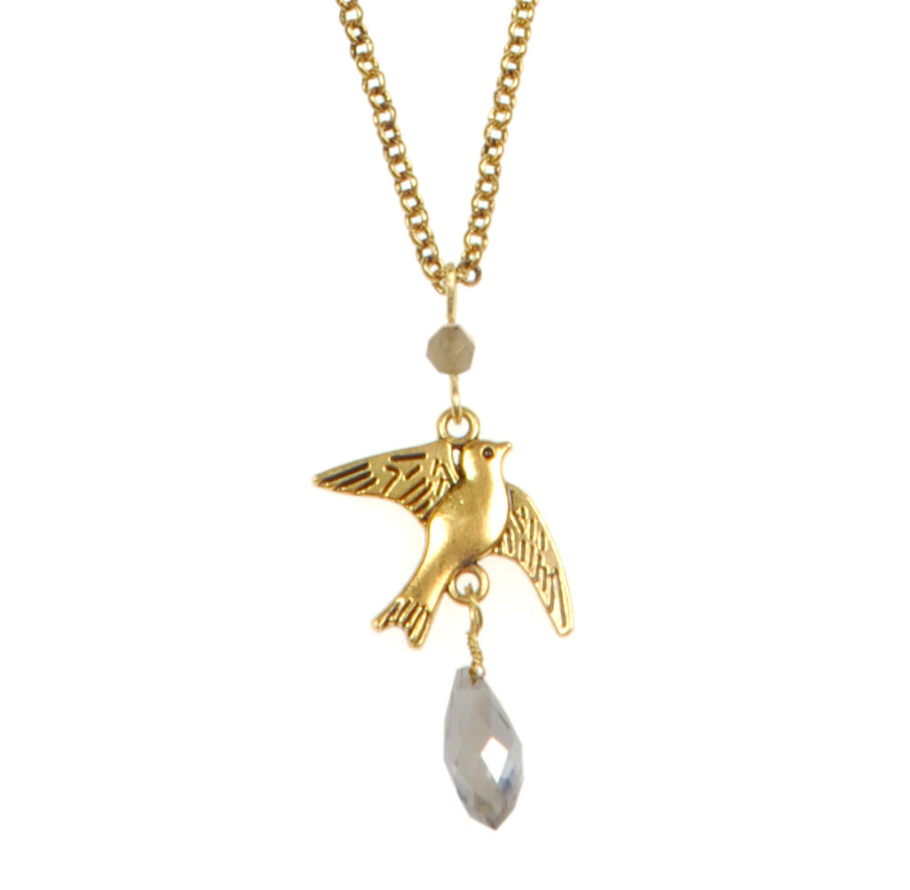 Crystal Dove Necklace