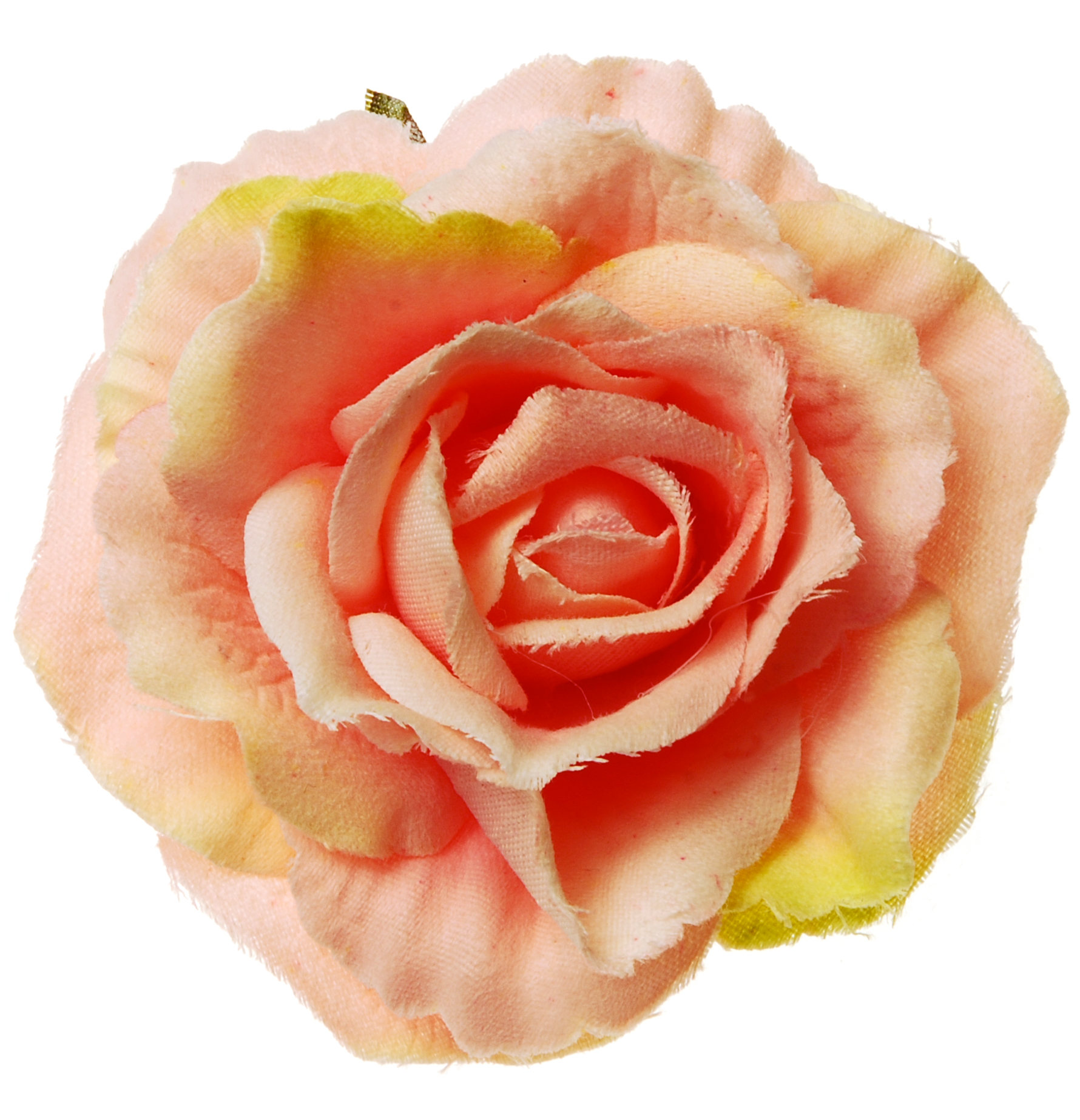 Peach Rose Hairclip & Brooch