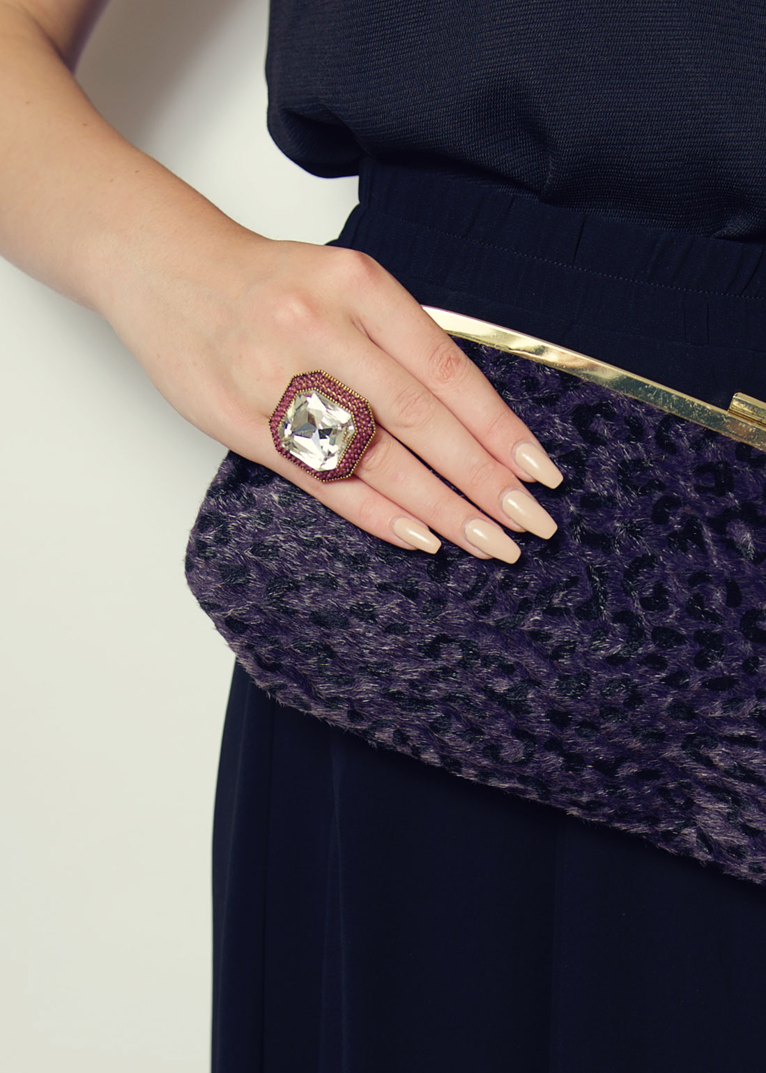 Lavender Rock Stretch Ring