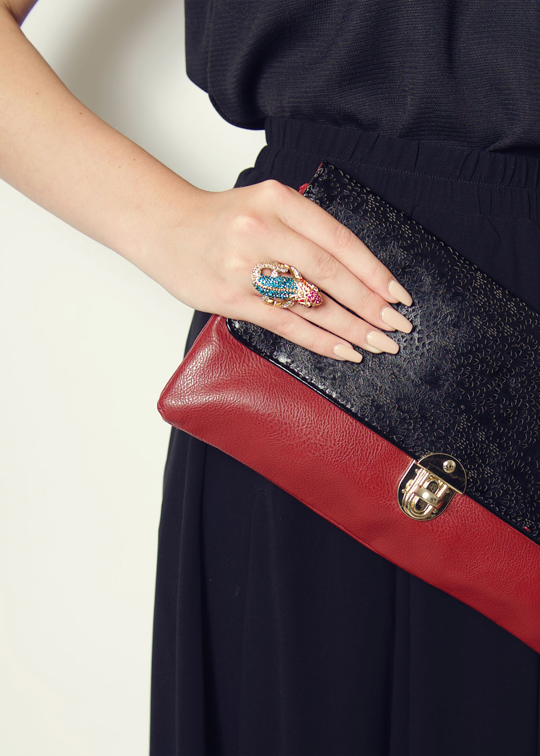 Rainbow Gecko Stretch Ring