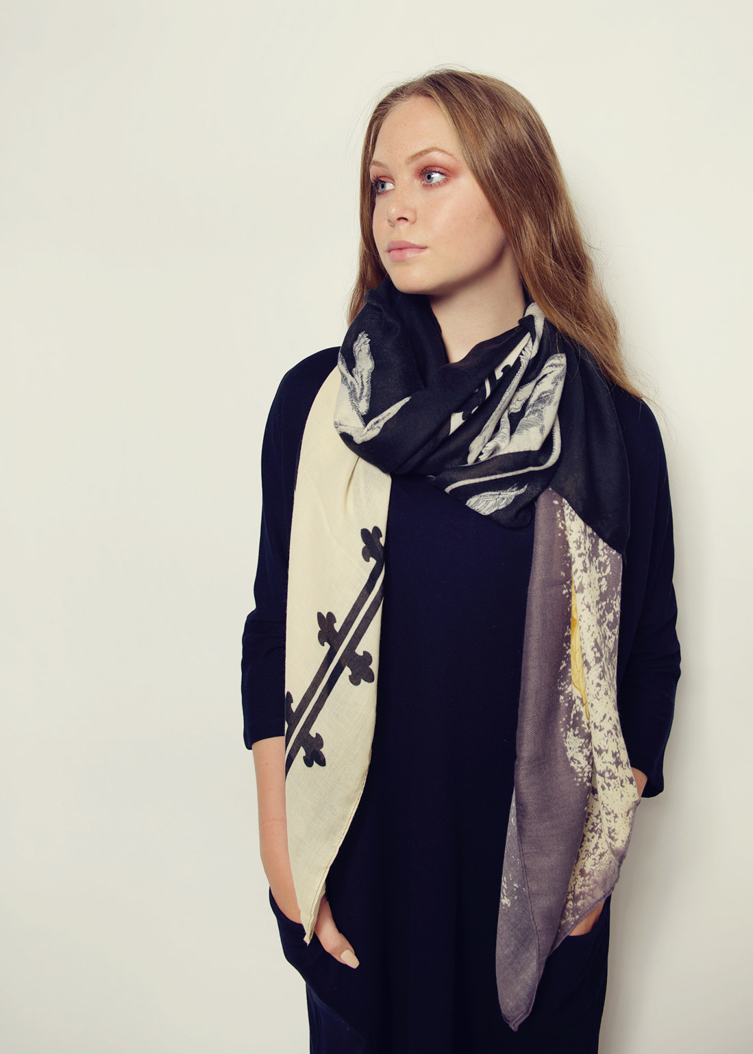 Heritage Slate Crest Scarf